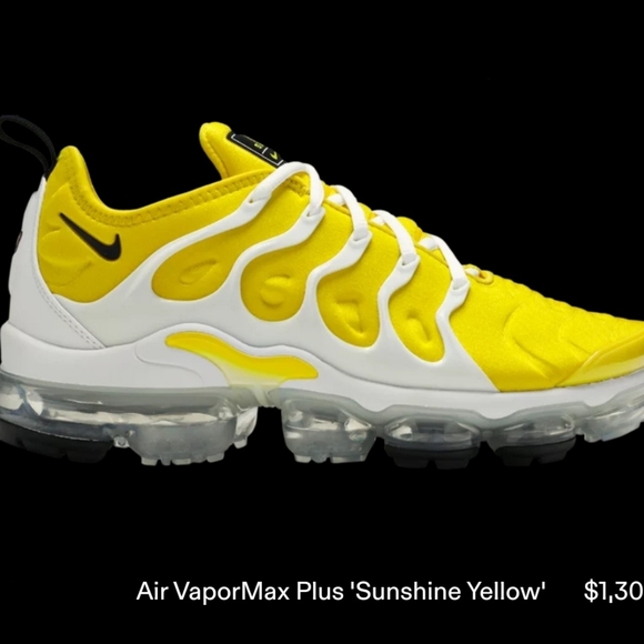2019 Nike Air VaporMax Plus 'Sunshine Yellow' 7Y (8½W) - Picture 10 of 10